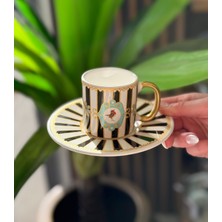 Onedekor 6'lı Black Bird Kahve Fincanı