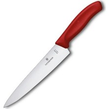 Victorinox 6.8001.19C1B 19CM Düz Şef Bıçağı, Kırmızı, Blisterli