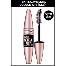 Luua Maybelline New York Lash Sensational Yelpaze Etkili Intense Black Maskara - Ekstra Siyah