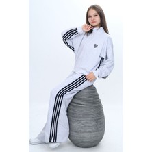 Pantulux Kız Çocuk %100 Pamuk Oversize Alt&üst Uzun Kol Eşofman TAKIMI-183-EŞT-2023