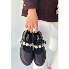 End Black Store Okira Kahverengi Cilt Oxford Ayakkabı