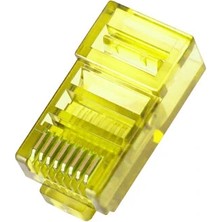 Voltaj RJ45 Cat5 Cat6 8P8C Erkek Soket - Sarı