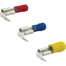 Terminalsan Tfdeg - 1861 0.5-1.5mm2 Erkek / Dişi Geri Dönüşlü Faston Tip Kablo Ucu Kırmızı - 100 Adet