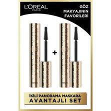 Luua L'oreal Paris Panorama Maskara 2'li Set - Siyah & Koyu Kahverengi