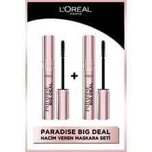 Luua L'oreal Paris Paradise Big Deal Maskara - Siyah Ikili Set