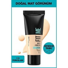 Luua Maybelline New York Fit Me Matte+Poreless Fondöten - 110 Porcelain