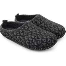 Gezer 15525 Kadın Keçe Kumaş Sessiz Taban Ev-Halı Terliği