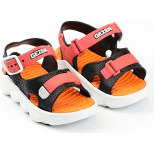 Gezer 00096 Yazlık Erkek Bebe Sandalet Turuncu Eva Taban Rahat Tasarım