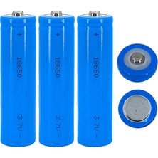 Hedyex 18650 Şarjlı Pil Çıkıntılı Başlıklı Fener Pili 3.7V Li-Ion