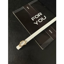 Fiori Tasarım Çubuk Toka Ince Kadın Kemeri, Ceket Kemeri, Gömlek Kemeri, Elbise Kemeri