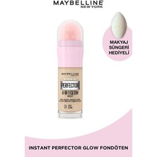 Luua Maybelline New York Instant Perfector Glow 4 Etki 1 Arada Fondöten 01 Light & Makyaj Süngeri