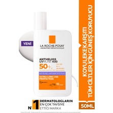 La Roche-Posay Anthelios Uvmune Yüz Güneş Kremi SPF50+ Lekeli Ciltler İçin Renksiz Krem