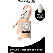 Luua Maybelline New York Super Stay Skin Tint Fondöten - 10 & Makyaj Süngeri