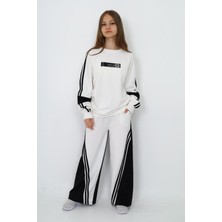 Pantulux Kız Çocuk %100 Pamuk Oversize 2 Iplik Garnili Alt&üst Eşofman TAKIM-EŞT-2015