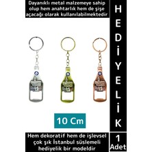 Wintoup Dekoratif Hediyelik Çok Işlevli Şık Istanbul Motifli Dayanıklı Metal Şişe Açacağı Anahtarlık 2 In 1