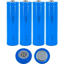 Hedyex 18650 Şarjlı Pil Çıkıntılı Başlıklı Fener Pili 3.7V Li-Ion