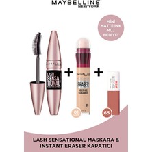 Luua Maybelline New York Hızlı Güzellik ve Kalıcı Etki Seti Kahverengi Renkli Anti Age Eraser Kapatıcı 65 Mini