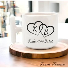 Tanem Kişiselleştirilebilir Bardak Kahve Çay Fincanı Hediye Sevgili Günü 021 - T Kulp Kupa