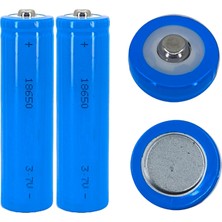 Hedyex 18650 Şarjlı Pil Çıkıntılı Başlıklı Fener Pili 3.7V Li-Ion
