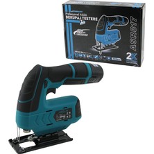 Just Cheap Store PROFESYONEL ŞARJLI DEKUPAJ TESTERE SUNTA KESME DEKOPAJ KADEMELİ HIZ AYAR 2 FREN SİSTEMİ 12V - 360W  ASR-817 (4741)