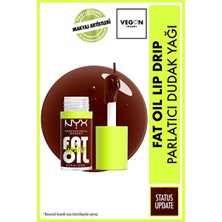 Luua Nyx Professional Makeup Fat Oil Lip Drip Parlatıcı Nemlendirici Bordo Tonlu Dudak Yağı - Status Update