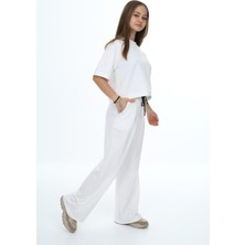 Pantulux Kız Çocuk %100 Pamuk Oversize Yarım Kol Alt-Üst Eşofman TAKIM-EŞT-2012