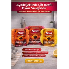 Flexi Akıllı Çift Taraflı Ayıcık Ovma Süngeri – Sıcak Suda Yumuşak / Soğuk Suda Sert