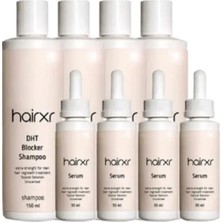 Eco Lounge Haırxr Shampoo & Serum/hairxr Saç Bakım Şampuan 150ML ve Saç Serumu 30ML x 4 Adet