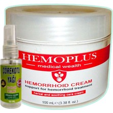 Eco Lounge Hemoplus 100 ml Hemeroid Ba.sur Kremi + 30 ml Çörek Otu Yağı ile