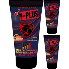 Eco Lounge Y-Plus 50ML 3 Adet Erkekleri Sertleştirmeye Katılaştırmaya Ereksiyonlarına Krem, 000031KI : Krem, Paket-Gizli, 3lü