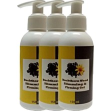 Eco Lounge Buckthorn Buck Thorn Weed Slimming & Firming Gel 3lü Adet Acı Çehre Tohumu Jeli Istenmeyen Yağlara Parçalayıcı Jeli 150 ml