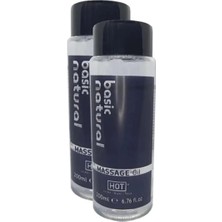 Eco Lounge Basic Natural Erkek Istek Artırıcılı Rahatlatıcı Massage Oil 400ML x 2 Adet