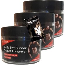 Eco Lounge Eelhoe Belly Fat 3 Adet Burner Sweat Enhancer Kadınlara Özel Yağlara Parçalayıcı Kas Şekillendirme Kremi + 1 Hediy.e Jel KOZME:0407
