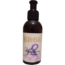 Eco Lounge Eros Msgo - Eros Massage 120 ml Oil Strawberry | Aromatik Çilekli Erottic Masaj Yağı Büyük - Bay Bayan Kullanım