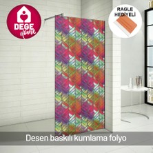 Dege Home Vitray Desenli Buzlu Cam Folyosu. Duşakabin, Mutfak, Banyo, Ofis Camı. Desen No: 11008