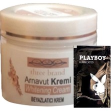 Eco Lounge Three Brand Arnavut Kremi Whitening Cream Aklık Kremi 100 ml + 1 Hediye Jel