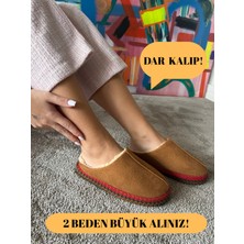 Kadın Sessiz Taban Yumuşak ve Hafif Örgü Desenli Peluş Ev Terliği