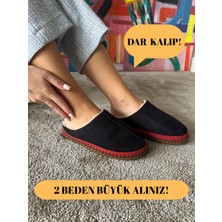 Kadın Sessiz Taban Yumuşak ve Hafif Örgü Desenli Peluş Ev Terliği