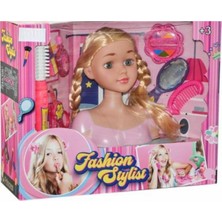 Canes Büst Bebek Güzellik Seti Saç Yapma Oyuncak Kuaför Seti