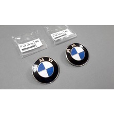 Fabrikasyon 2 x Bmw 5 Serisi E34 87-95 Kaput-Bagaj Arması Takım 82MM