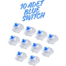 ATAsoft Mekanik Klavye Blue Switch Klik Sesli 10 Adet Switch Clicker