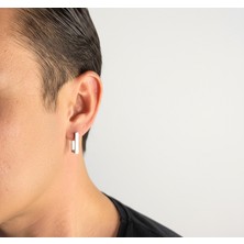 Winy Concept Unisex Geometrik Figürlü 316L Paslanmaz Çelik Küpe - 13 mm Yerli Üretim
