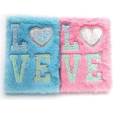 Eco Lounge Love Tasarımlı Peluş Hatıra Defteri