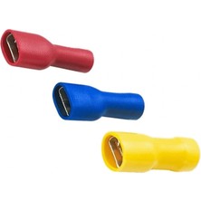 Terminalsan Tpfd - 1488 0.5-1.5mm2 Tam Izoleli Dişi Faston Tip Kablo Ucu Kırmızı - 200 Adet