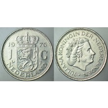 Banknoting Hollanda 1 Gulden 1976 Kraliçe Julıana.
