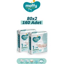 Moffy Jumbo Newborn No 1 Bebek Bezi (80 x 2) 160 Adet