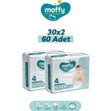 Moffy Twin Maxi 4 Beden Bebek Bezi (30 x 2) 60 Adet