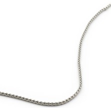 Sose Moda Erkek Çelik Zincir Kolye Gümüş Renk 55 cm 2 mm Kararmaz Minimal Tasarım
