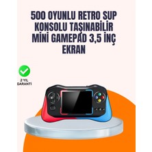 Narnuga Geniş Ekranlı 500 Oyunlu Taşınabilir El Konsolu – Her Yerde Kesintisiz Oyun Keyfi