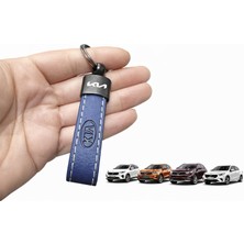 Stilix Garage Kia Suni Deri Anahtarlık – Şık Tasarım, Dayanıklı Metal, Premium Görünüm Lacivert 1 Adet